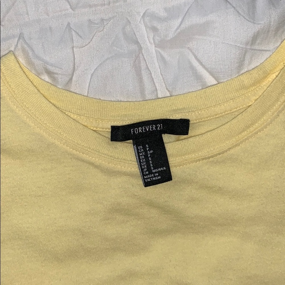 Yellow Crop Top - Picture 3 of 3